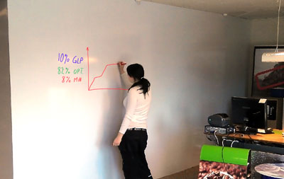 Selbstklebenden Whiteboard-Folie Selbstklebenden Whiteboard-Folie
